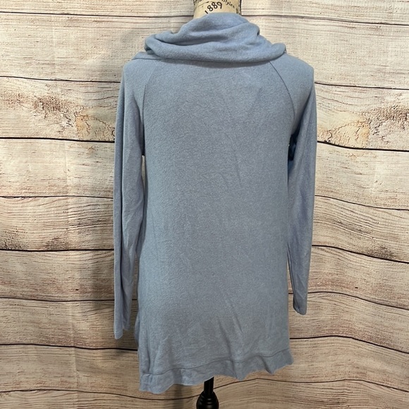 Soft Surroundings B’Call Tunic Top Cowl Neck NWT Blue Size XS Petite So Soft - Picture 5 of 11